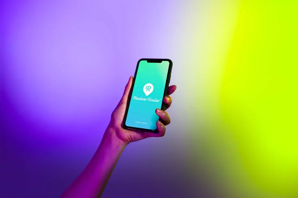 Rentner finder in the phone